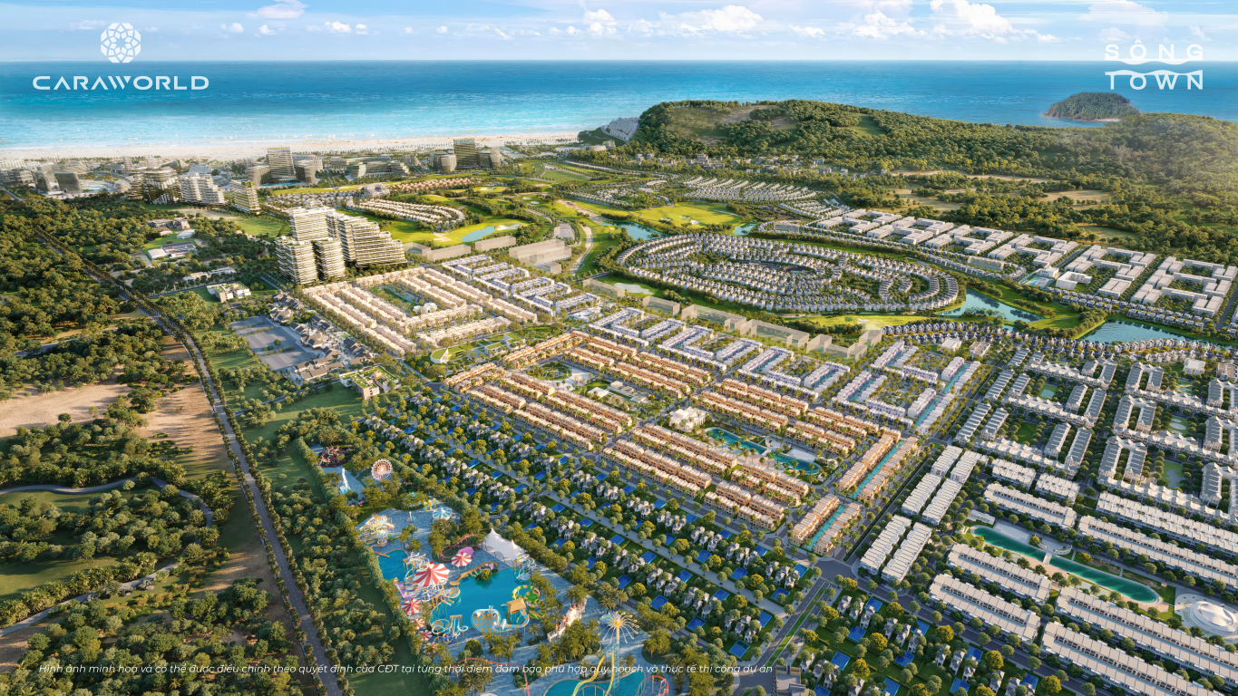 Kiến trúc Ả Rập - Sông Town CaraWorld với cổng vòm và hoạ tiết phức tạp